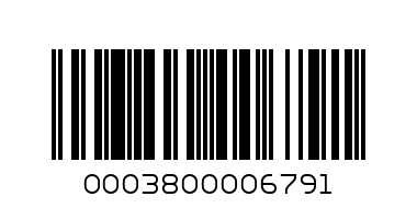 бонбон единичен - Баркод: 0003800006791