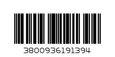 Рог Ш-24 Д-4.5 В-7.5 Ф3мм. бяло Мъниста пластмаса златна нишка - Баркод: 3800936191394