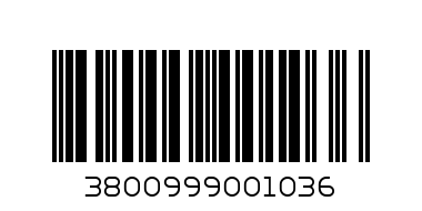 ТОНИ 2,5Л - Баркод: 3800999001036