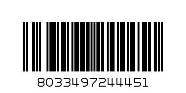 03051204 ELEGANCE (перли) от неръждаема стомана с 18k злато, емайл и перла (Цвете, ЧЕРНО) - Баркод: 8033497244451